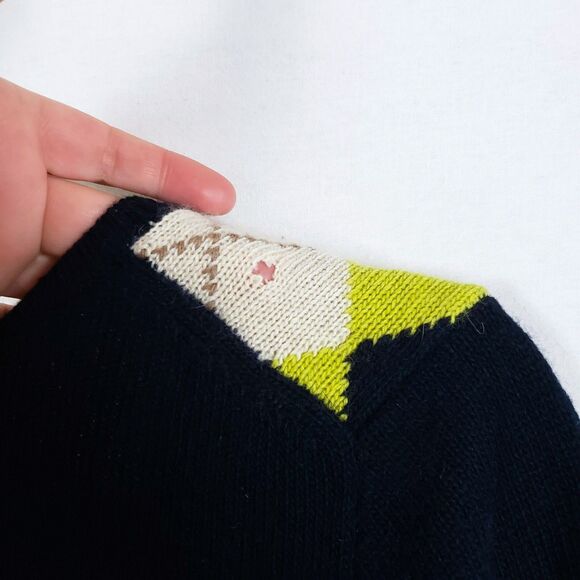 J. Crew Argyle Sweater Lot Womens M Dark Academia Y2K Preppy Old Money - Picture 8 of 12